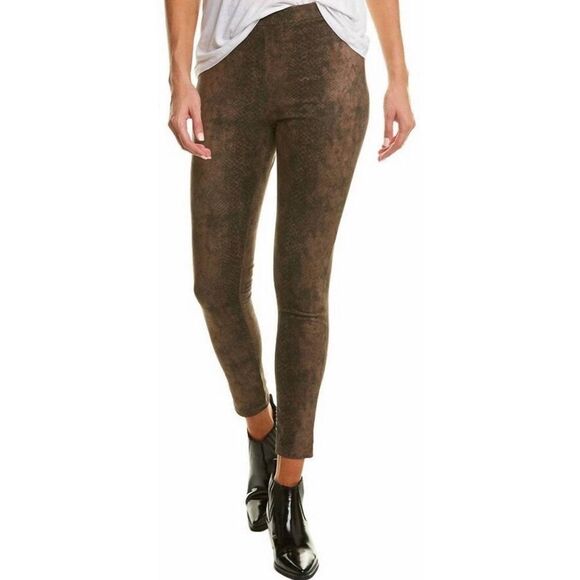 NWT BB dakota sidewinder snake printed suede leggings brown - Picture 1 of 5